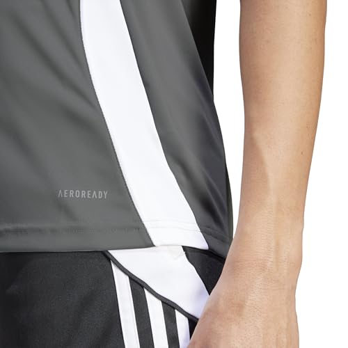 adidas Women's Tiro 24 Jersey, Team Mid Grey/White, X-Small