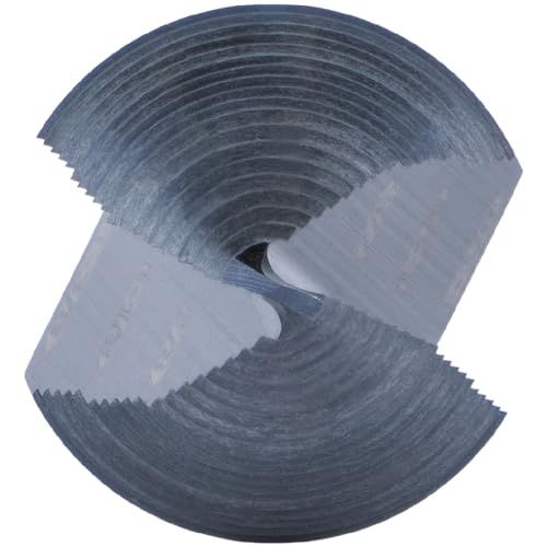 Klein Tools KTSB15 Step Drill Bit #15 Double Fluted 7/8 to 1-3/8-Inch with Easy-to-Read Step Markings and Targets, 3/8-Inch Hex Shank