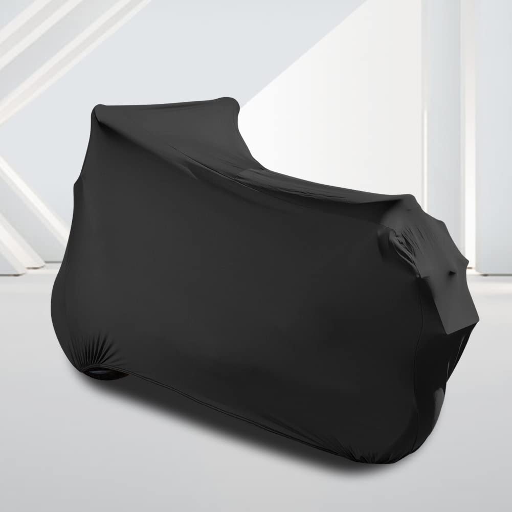 WinPower Indoor Motorcycle Cover Velvet Stretch Elastic Dust-Proof Scratch-Proof Covers for Motorbikes, 96inches
