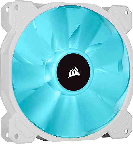 CORSAIR iCUE SP140 RGB Elite Performance 140mm White PWM Dual Fan Kit with Lighting Node CORE