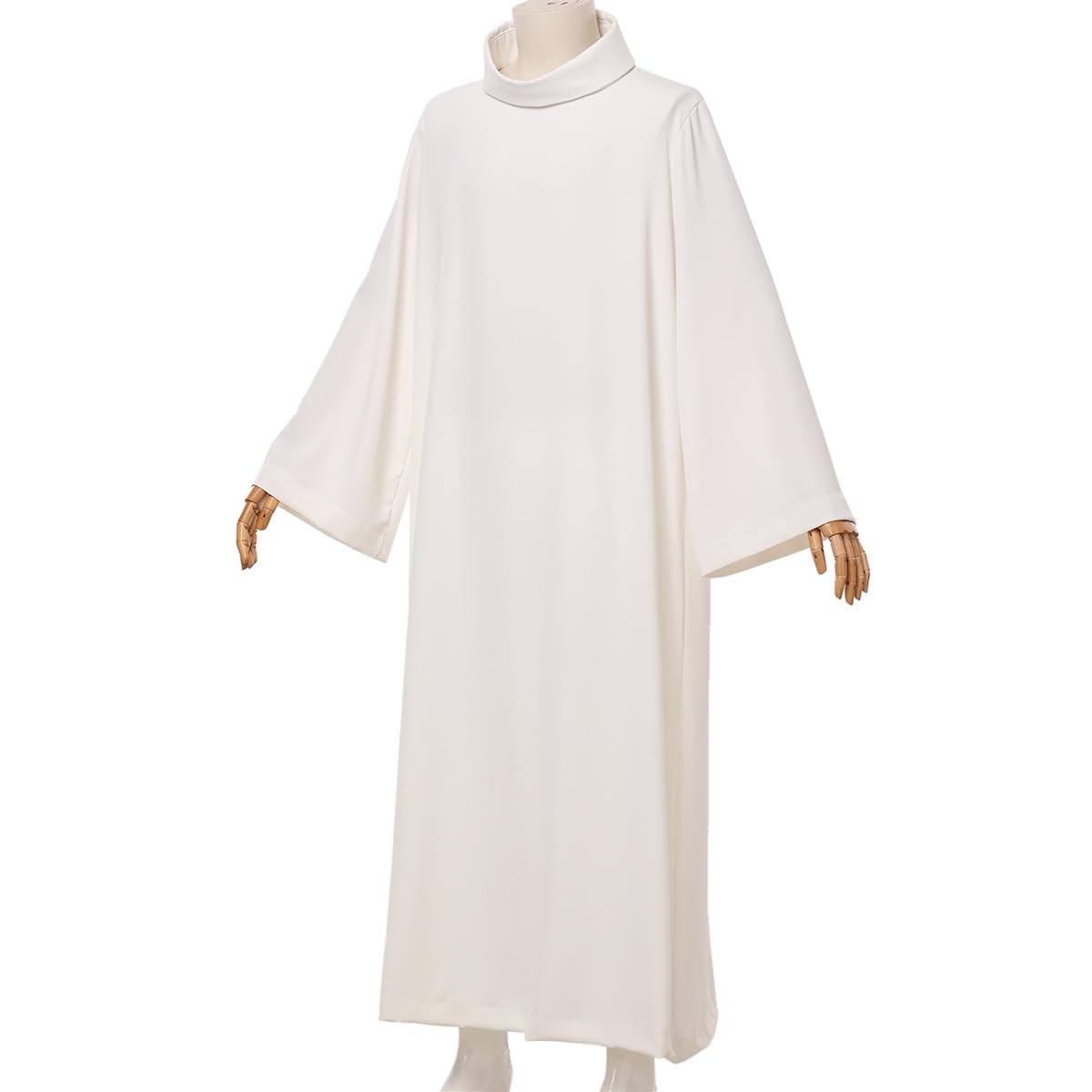 BLESSUME Catholic Church Clergy ALB Vestments Robe, Ivory White, Medium