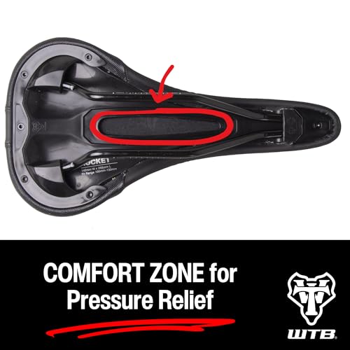 WTB Rocket Bike Saddle, Thick Padding, Medium Width, Mountain & Gravel (Steel Rail)