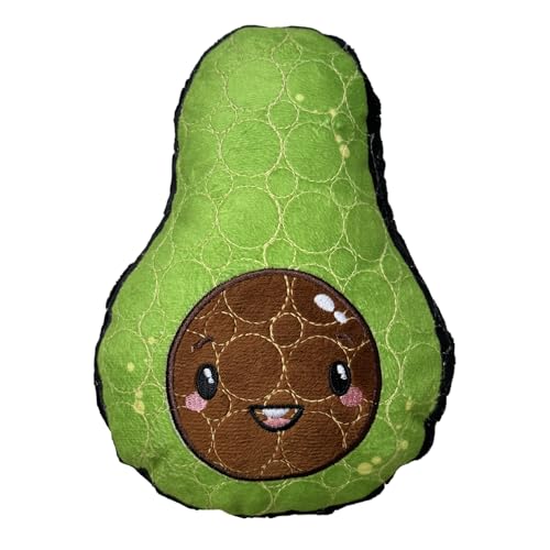 Bite Force - Durable & Strong Dog Toy Avocado Squeaker, Kevlar-Reinforced for Aggressive Chewers for Small Medium Large Dogs - Green.