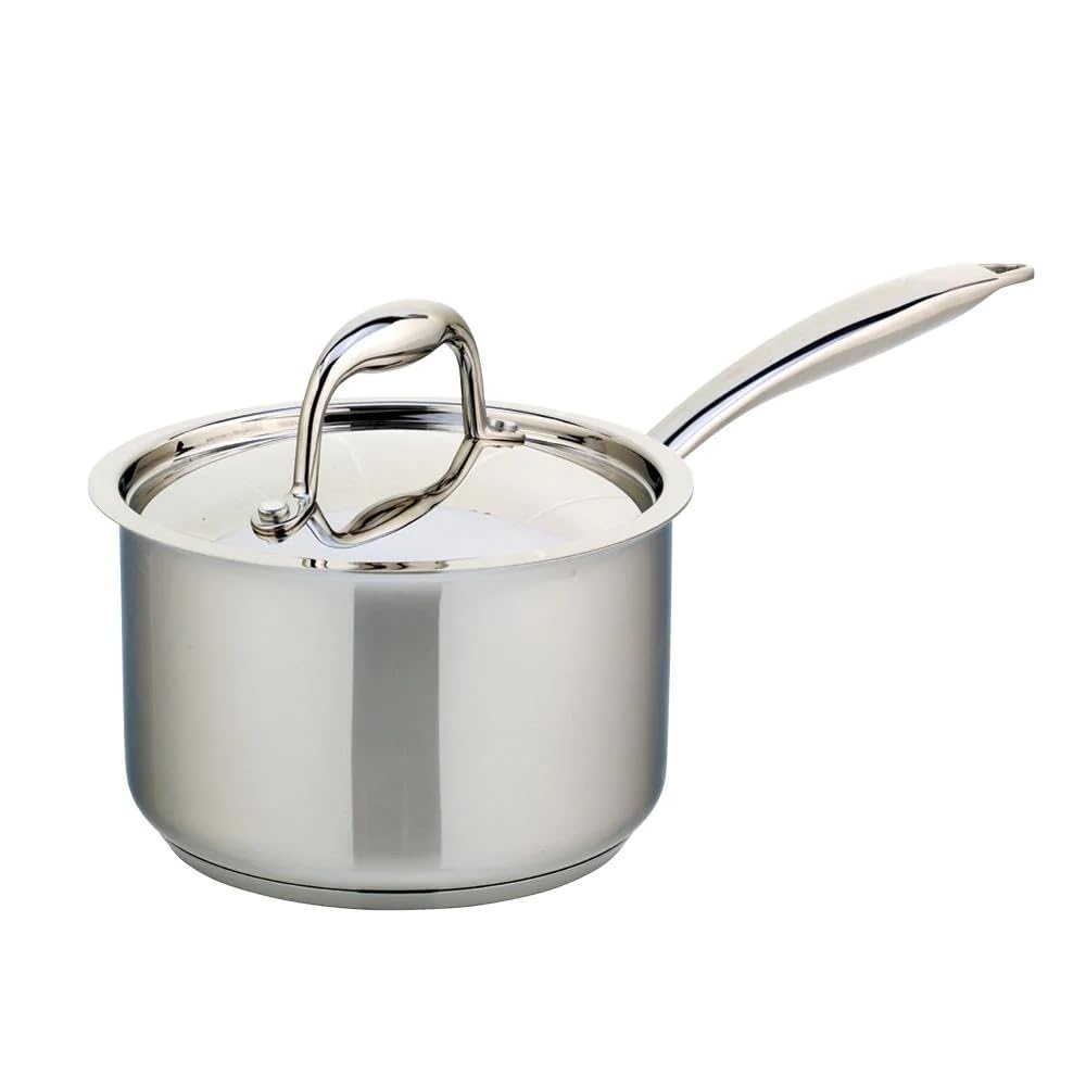 Meyer Accolade Stainless Steel 3L Saucepan with Cover, Made in Canada, Silver