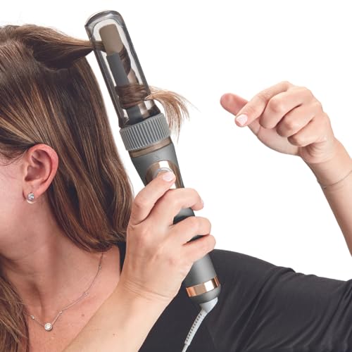 Conair Curl Secret Ceramic Auto ¾” Barrel Hair Curler - multiple 5 heat settings - Custom 3 curl directions (left, right and Alternating) -High heat up to 210°C (410°F), Auto off for safety, Dual Voltage