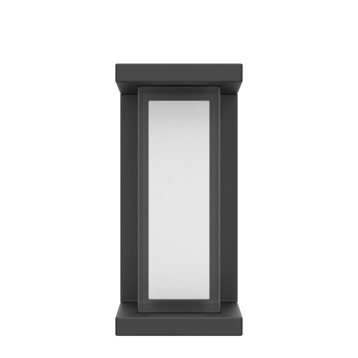Juyace 18W Outdoor Porch Light 3000K 1800Lm Matte Black LED Outdoor Wall Light Aluminum Exterior Light Fixtures Wall Mount IP65 Waterproof (2 Pack)