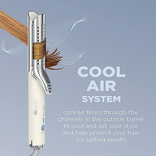 Conair Cool Air Styler Luxe 2 In 1 Curl & Straighten Styler With 4 Heat Settings, Quick 30 Seconds Heat Up + Automatic Safety Shut off, Dual Voltage,Plates heat up to 400°F