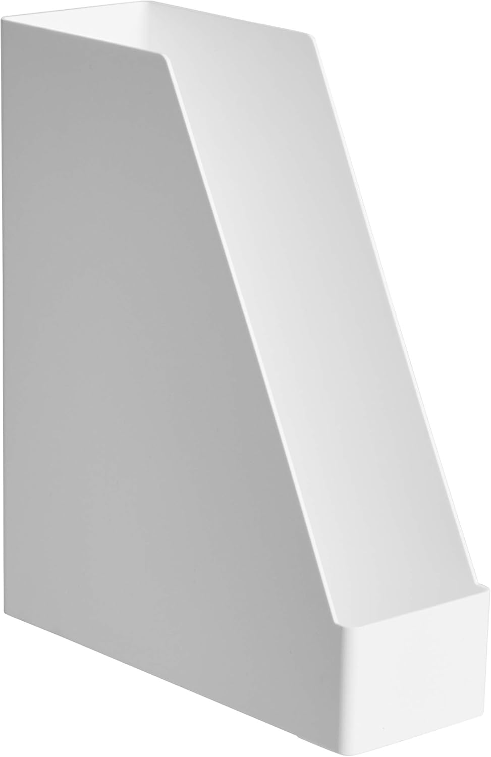 Amazon Basics Plastic Organizer - Magazine Rack, White, 2-Pack