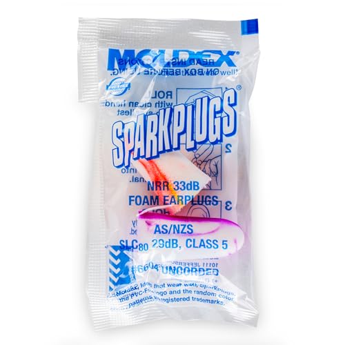 200 Pairs Moldex 6604 Sparkplugs Disposable Ear Plug Uncorded NRR 33