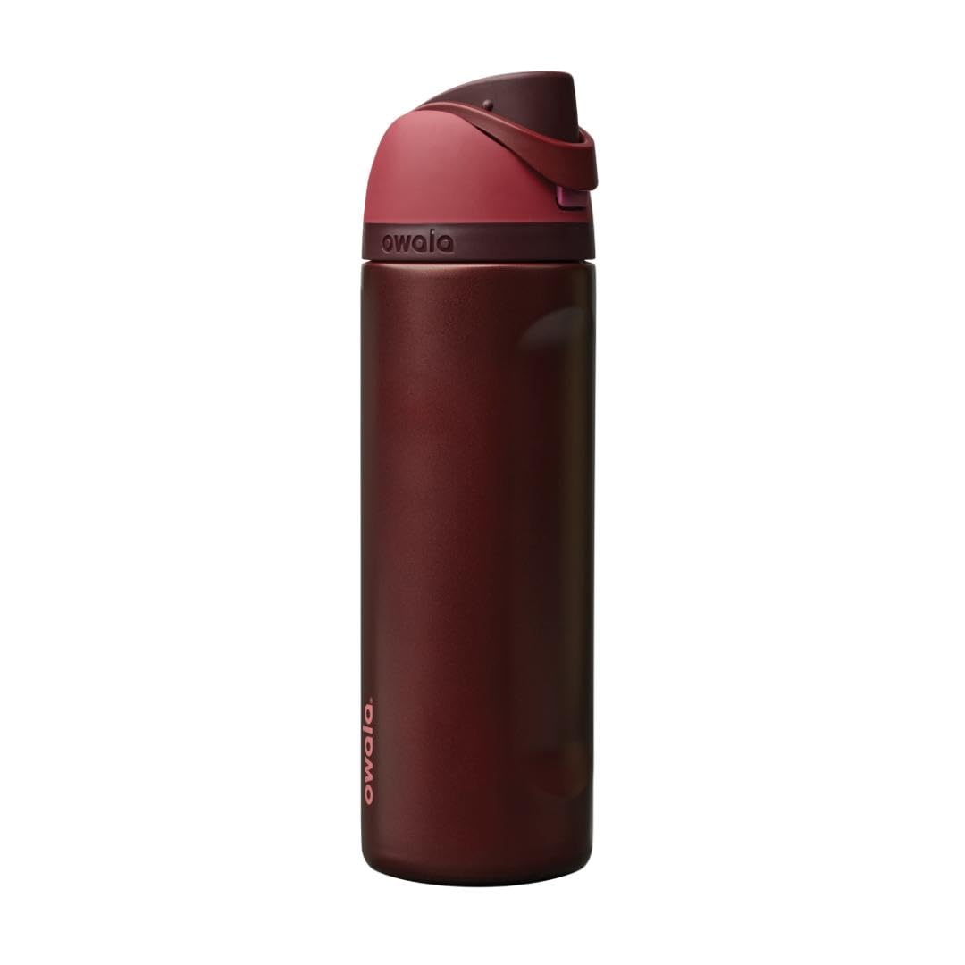 Owala FreeSip - Stainless Steel - 24-oz. - Red Black Cherry