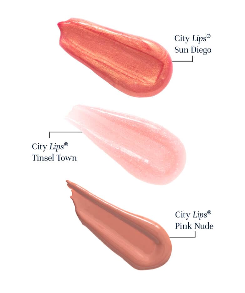 City Beauty City Lips Plumping Lip Gloss Tinsel Town - High-Shine Gloss for Fuller, Younger-Looking Lips | Hydrating & Smoothing Lip Treatment Hyaluronic Acid