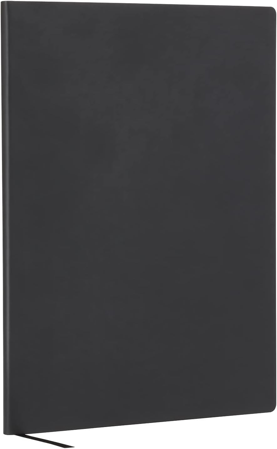 Oxford Weekly Planner, Undated Planner, Daily Gratitude Journal, Mon-Sun, 52 Weeks, 1 Year, Black Softcover, Premium Ivory Paper, 7.5" x 10" (90991)