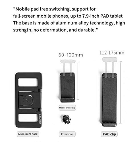 Tablet Mount Holder Compatible with Mavic 2/Spark/Mavic Air/Pro/Mini Remote Controller of DJI' s Drone, Aluminum-Alloy Adjustable Mobile Phone Bracket Mount.
