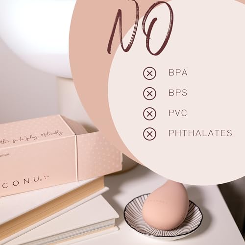 Coconu Wave Personal Massager – Travel-Size Rechargeable Massager with 10 Vibration Speeds | Discreet Flat Design | Stress Relief & Relaxation