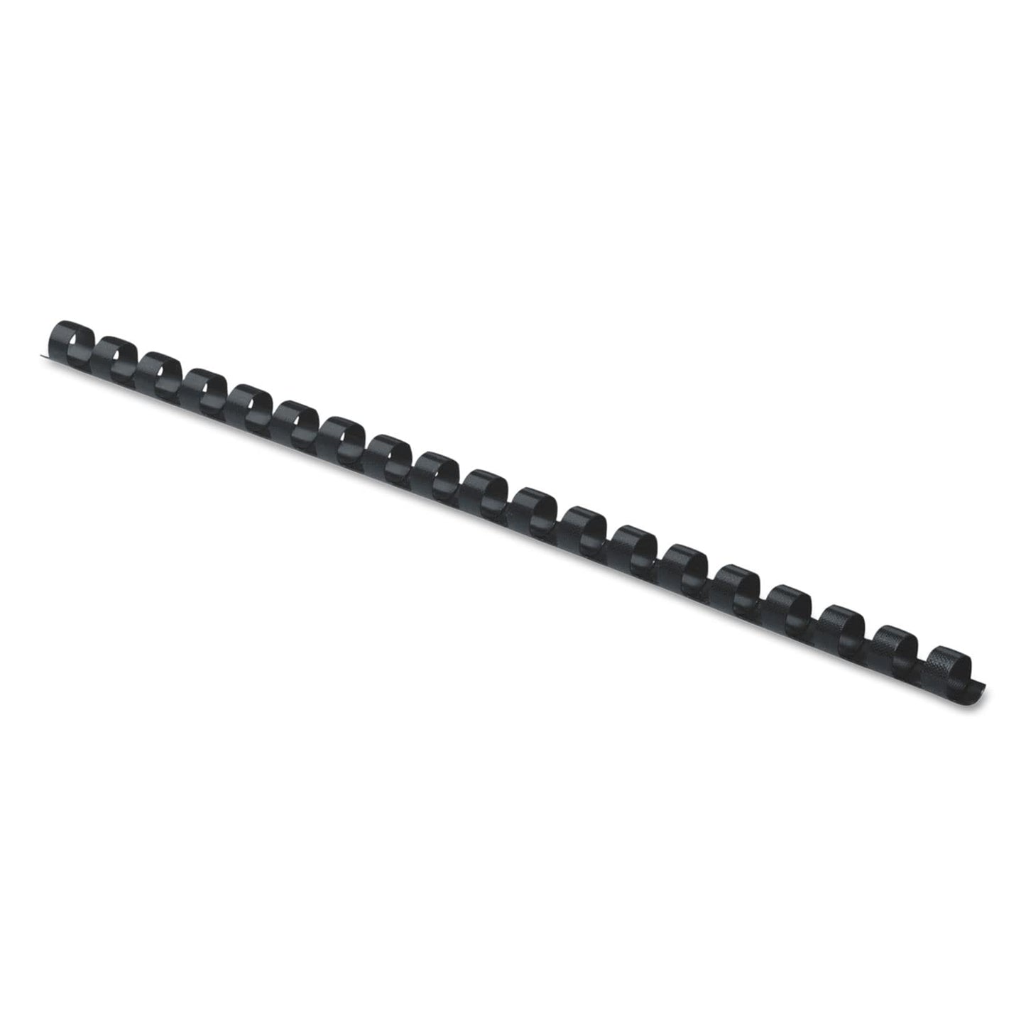 Fellowes Plastic Combs - 1/4", 20 Sheets, Black, 100 Pack, 52366