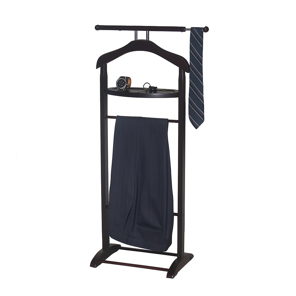 Proman Products Knight Valet Sand, 18" X 12" X 43.5""", Walnut