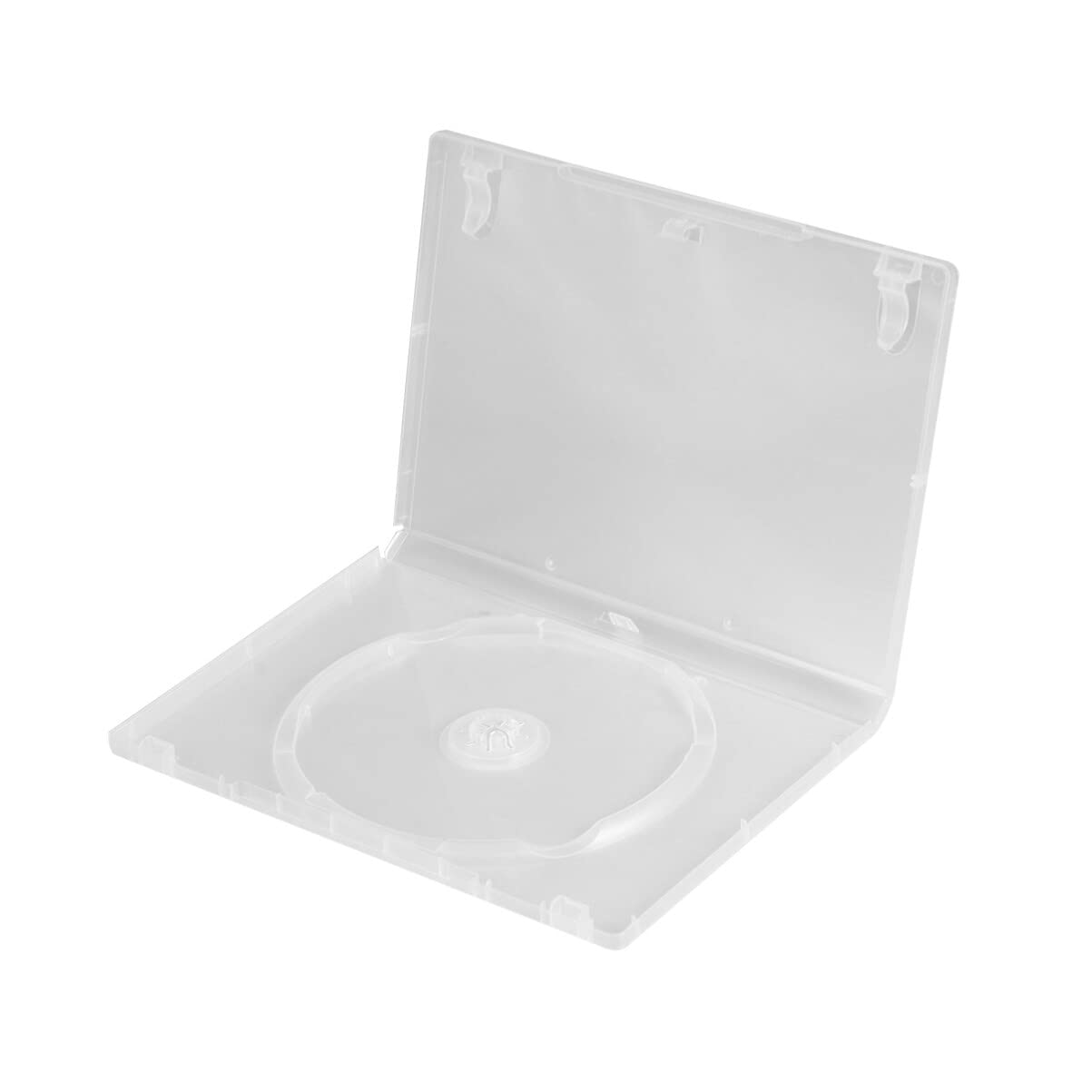 Hemobllo 6-Pack Clear CD/DVD Storage Cases 19x13.5x1.4 cm PP – Holds 15 Discs Each, Label Window for Quick ID, Slim Portable Organizer for Travel, Car & Home Media Libraries