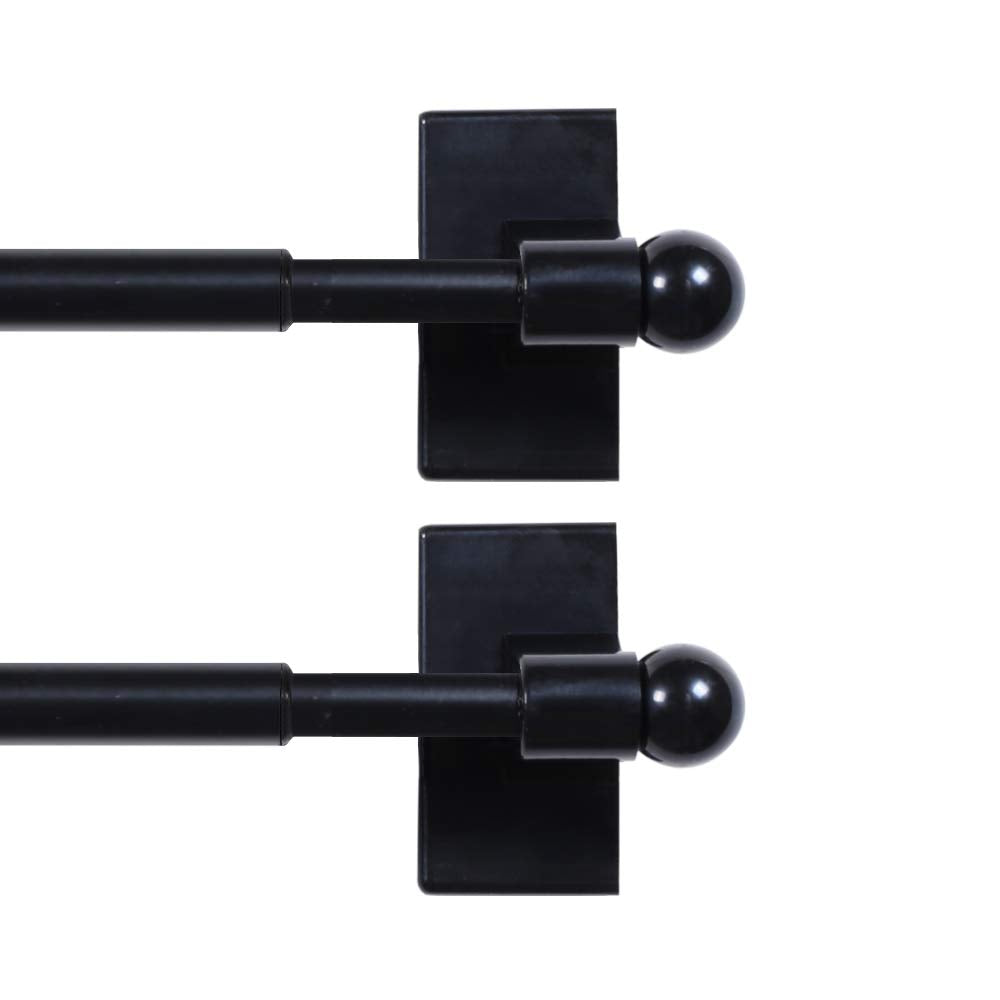 H.VERSAILTEX Widely-Used Adjustable Appliance Magnetic Rods, Petite Ball Ends, 16 to 28 Inch, Black, 1/2 Inch Diameter, 2 Packs