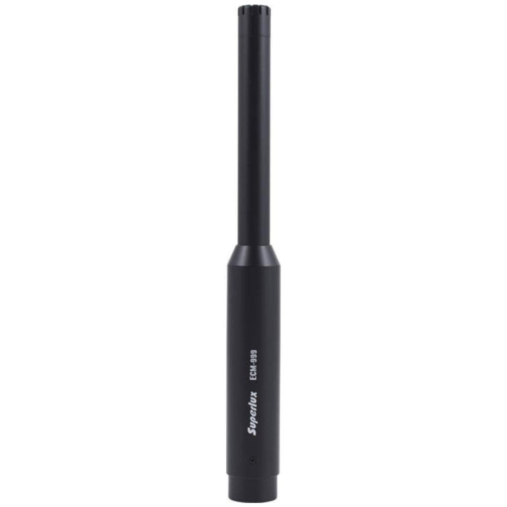 Superlux ECM999 Measurement Microphone, Omnidirectional Condenser Mic - Precision for Room Calibration, Audio Testing & Sound Analysis. Compatible with RTA Systems, Studio Recording (20Hz-20kHz, ±2dB)