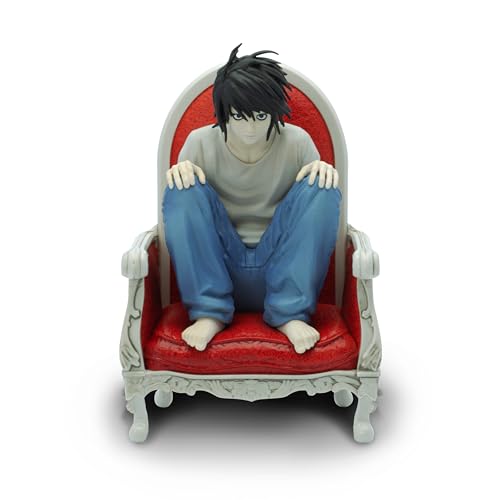 ABYSTYLE Studio Death Note Detective L SFC Collectible PVC Figure 5.5" Tall Statue Anime Manga Figurine Home Room Office Décor Gift