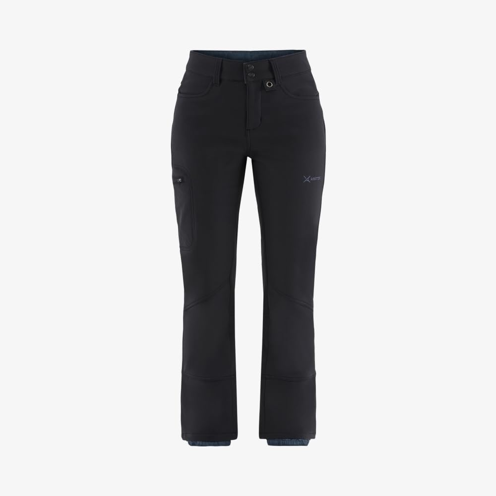 Arctix Women's Sarah Fleece-Lined Softshell Pants, Black, Medium (8-10) Regular