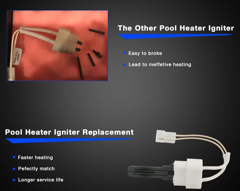 Pool Heater Igniter Kit with Gasket Compatible with Pentair MasterTemp 200/250/300/400 & Max-E-Therm for Pool and Spa Heater Igniter Kit, Replace# 77707-0054