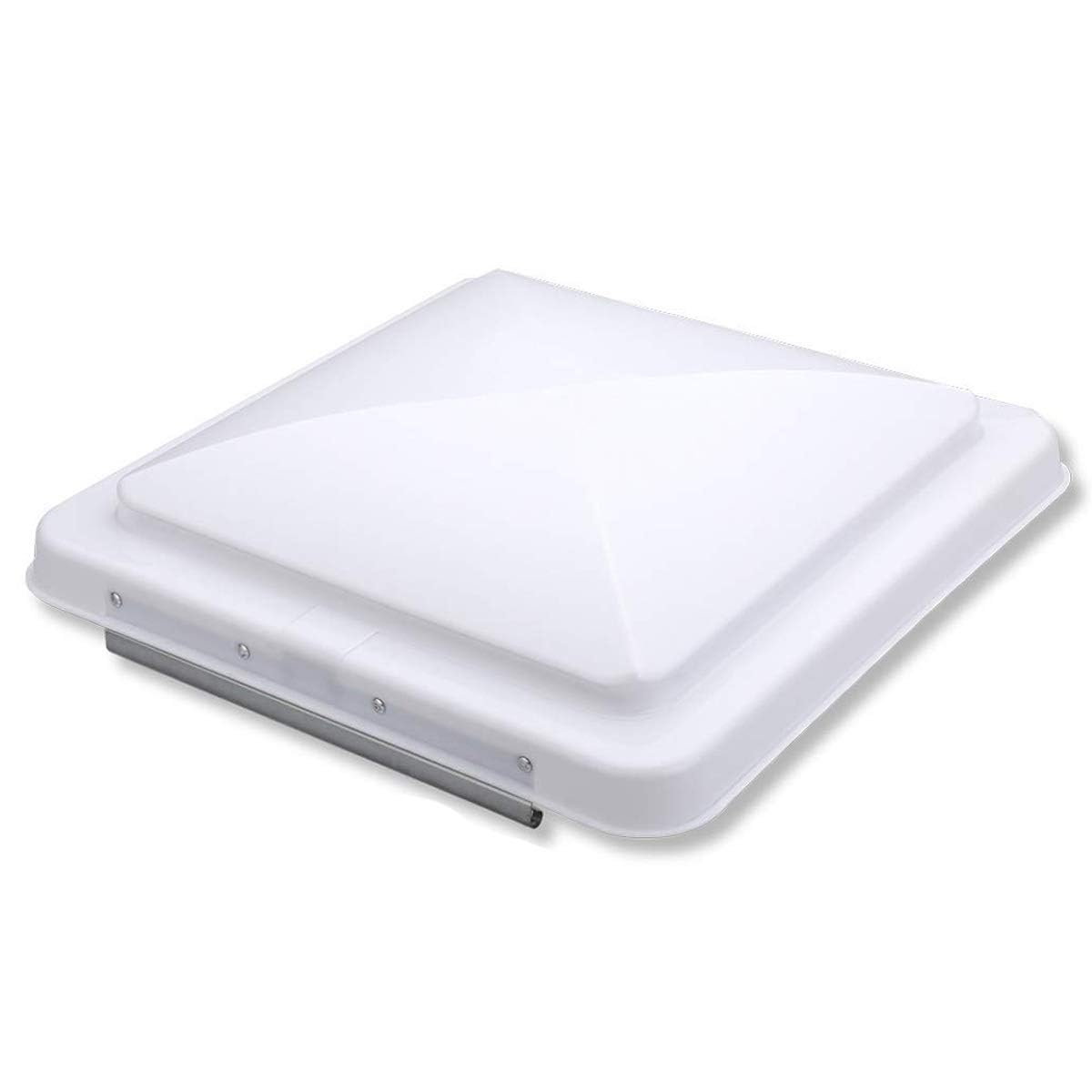 Podoy 14 Inch Roof Vent Cover for RV, Universal Camper Trailer Roof Vent Lid for Vortex Vent Fan Motorhome Trailer- Polypropylene White