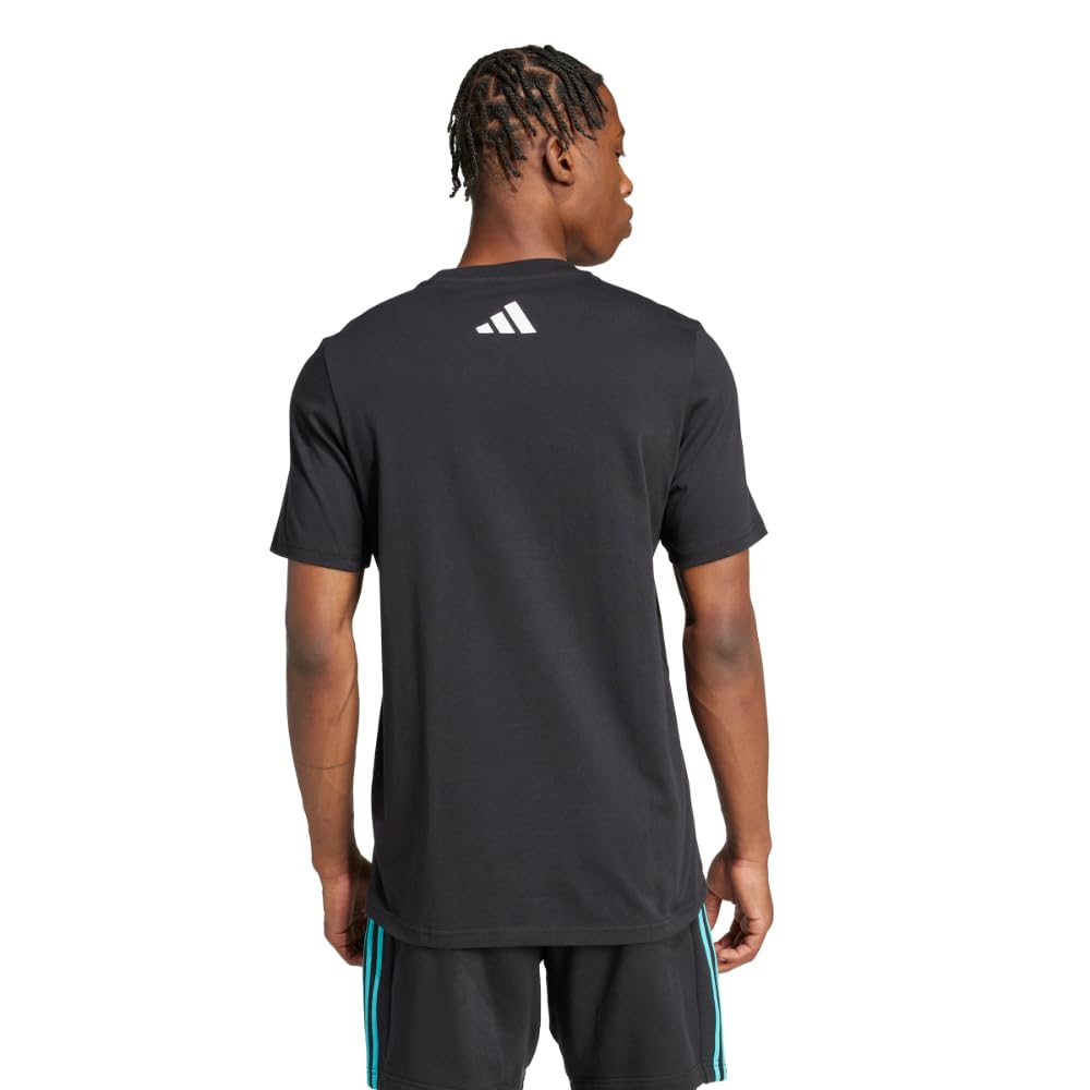 adidas Men's Mercedes - AMG Petronas Formula One Team Graphic T-Shirt, Black/White, Medium