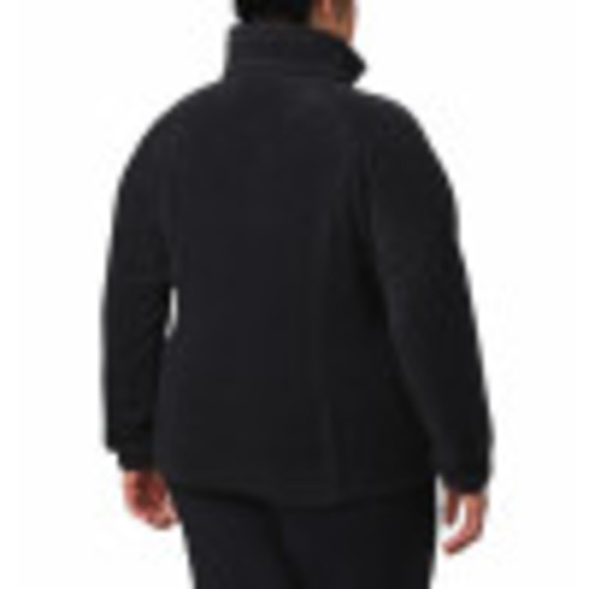 Columbia Women's Benton Springs Full Zip Jacket, Soft Fleece with Classic Fit, Black, 1X