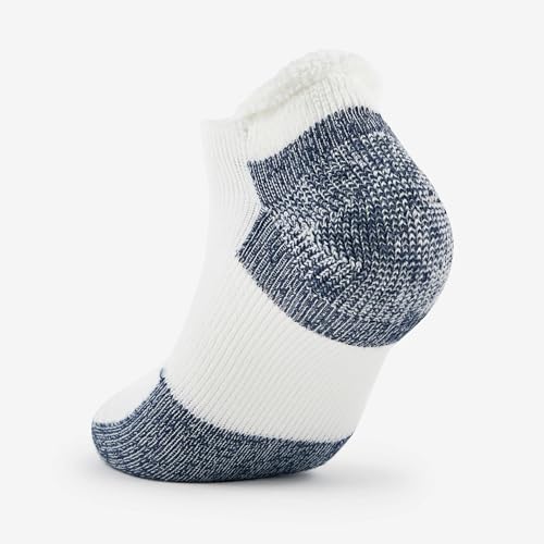 Thorlos Unisex J Running Thick Padded Rolltop Sock, White (3 Pack), Large