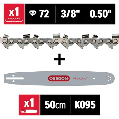 Oregon 584818 Chainsaw Guide Bar & Chain Combo, 20"
