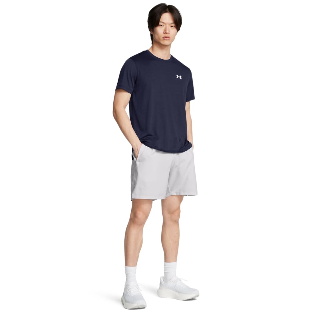 Under Armour Men's Launch Run 7-inch Shorts, (015) Halo Gray/Halo Gray/Reflective, Medium