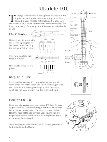 The Daily Ukulele Songbook by Jim and Liz Beloff | 365 Easy Songs for Ukulele with Chords and Lyrics | Ukulele Sheet Music for All Levels | Folk Pop and Classic Favorites for Lessons and Practice