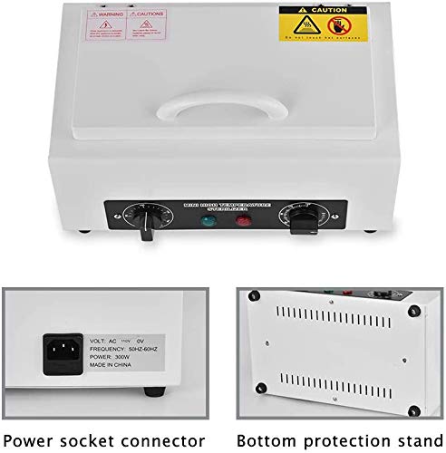 Giff 300W Heat Sterilizer NV-210 w/Timer Disinfection Box Manicure Pedicure SPA Salon Equipment for Sundry Beauty Hair Nail Metal Tools
