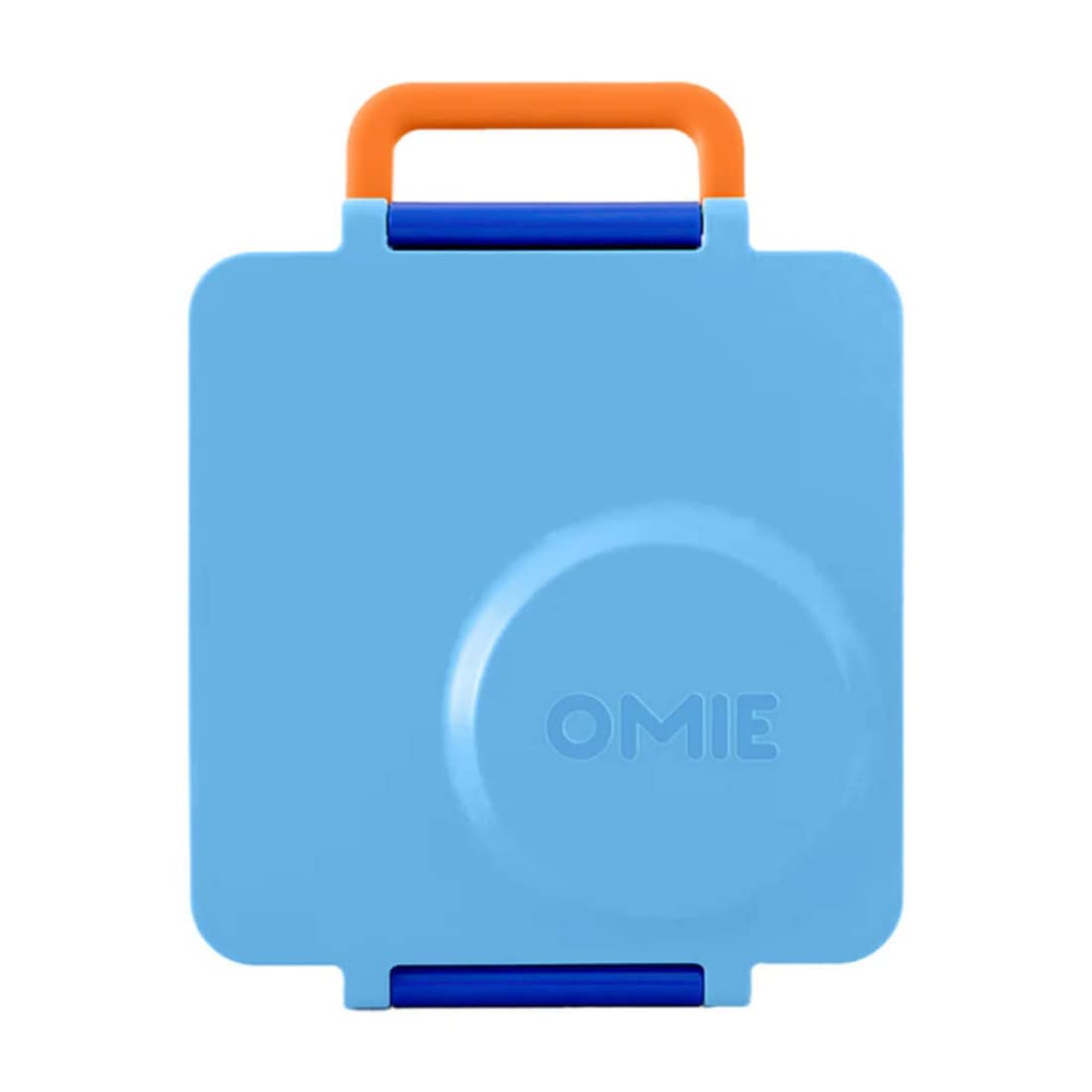 Omie OmieBox Bento Box for Kids - Insulated Lunch Box with Leak Proof Food Jar - 3 Compartments, 2 Temperature Zones (Blue Sky)