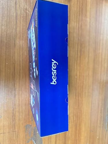 besrey Fort Building Kit for Kids with Toss Game, 133 Pcs Creative Fort Toy, STEM Construction Toy, Outdoor Play Structure, Kids Outdoor Toys,DIY Play Tent Tunnel (Blue Nightglow)