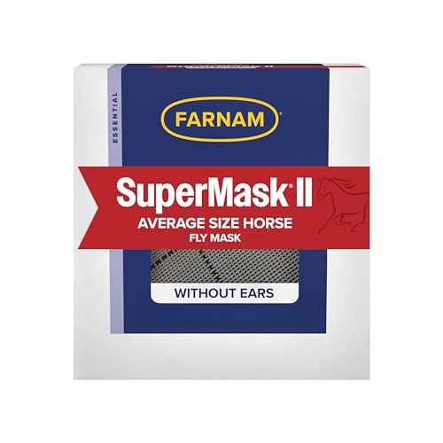 Farnam Home and Garden 100504650 No Ears Fly Supermask II for Horse