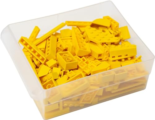 Akro-Mils 10144 44-Drawer Plastic Drawer Storage Cabinet for Garage Organization, Building Bricks Storage, Teacher Toolbox, Makeup Organizer, and More, 20-Inch W x 6-Inch D x 16-Inch H, Yellow