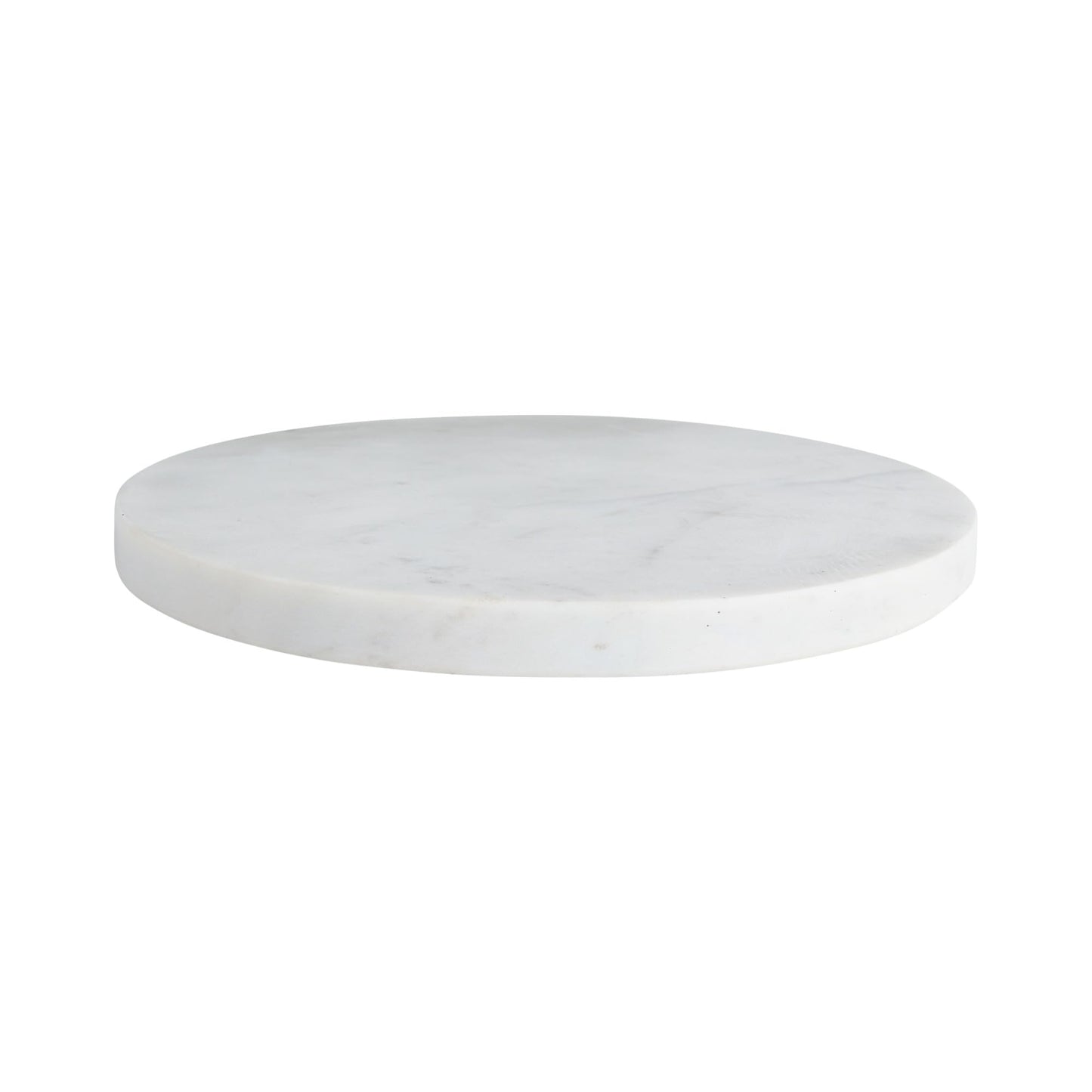 Creative Co-op Marble Cheese/Cutting Board, 8", White