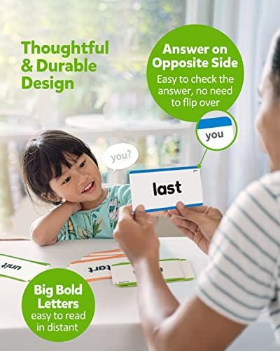 Coogam 520 Sight Words Learning Vocabulary Flash Cards, Dolch Fry High Frequency Site Word Educational Montessori Toy for Pre-k Kindergarten 1st 2nd 3rd Grade Homeschool