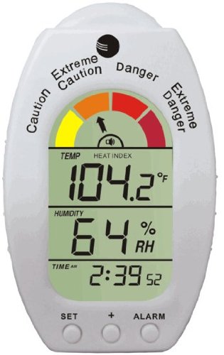 Ambient Weather WS-HE01 Handheld Heat Stress Index, Dew Point Monitor with Temperature, Humidity
