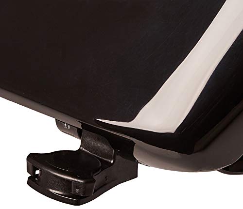 Bemis 1200SLOWT 047 Slow Close Sta-Tite Elongated Closed Front Toilet Seat, Black