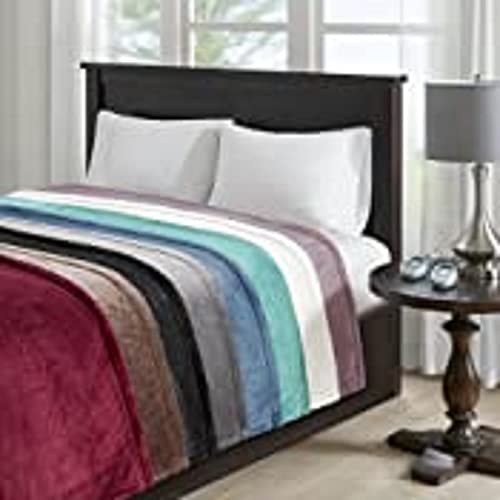 Beautyrest Heated Electric Blanket for Cold Weather, Fast Heating Heated Blanket, Auto Shut Off, Virtually Zero EMF, Multi Heat Setting, UL Certified, Mink Queen (90 inx84 in)