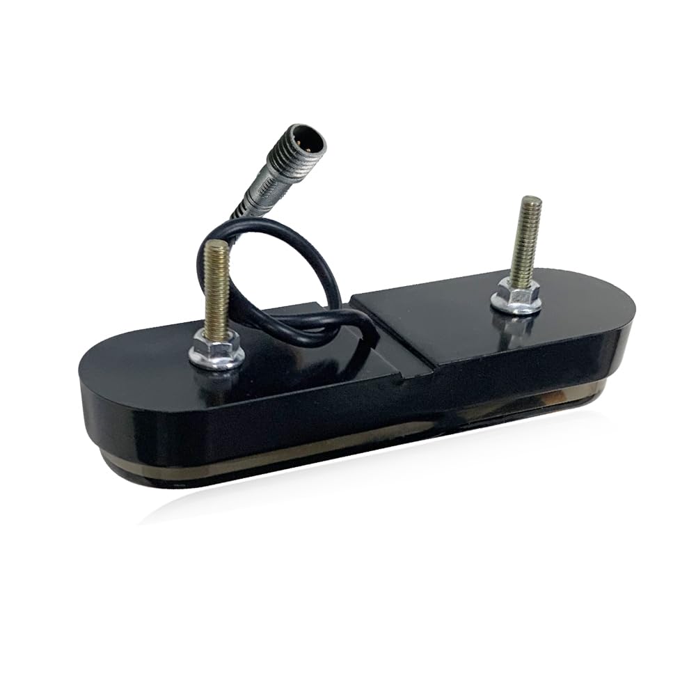 BlyilyB Oval Cargo Carrier Stop Turn Signals Tail Light Light Kit with Waterproof 4 Pin Grommets Wire Harness For Luggage Rack (Pack of 2)