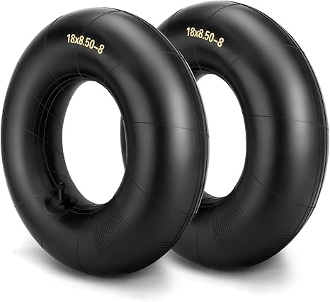 Caalii 2 Pack 18x8.50-8/18x9.50-8 Inner Tube with TR-13 Valve Stem Compatible with Golf Cart,Tractor,Lawn Mower,Hand Trucks, Wheelbarrows, and More
