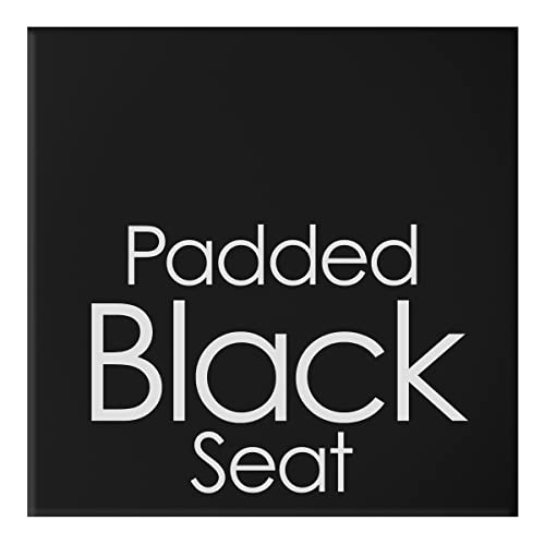 TG 82-0827 24-Inch Cushioned Folding Stool, Black