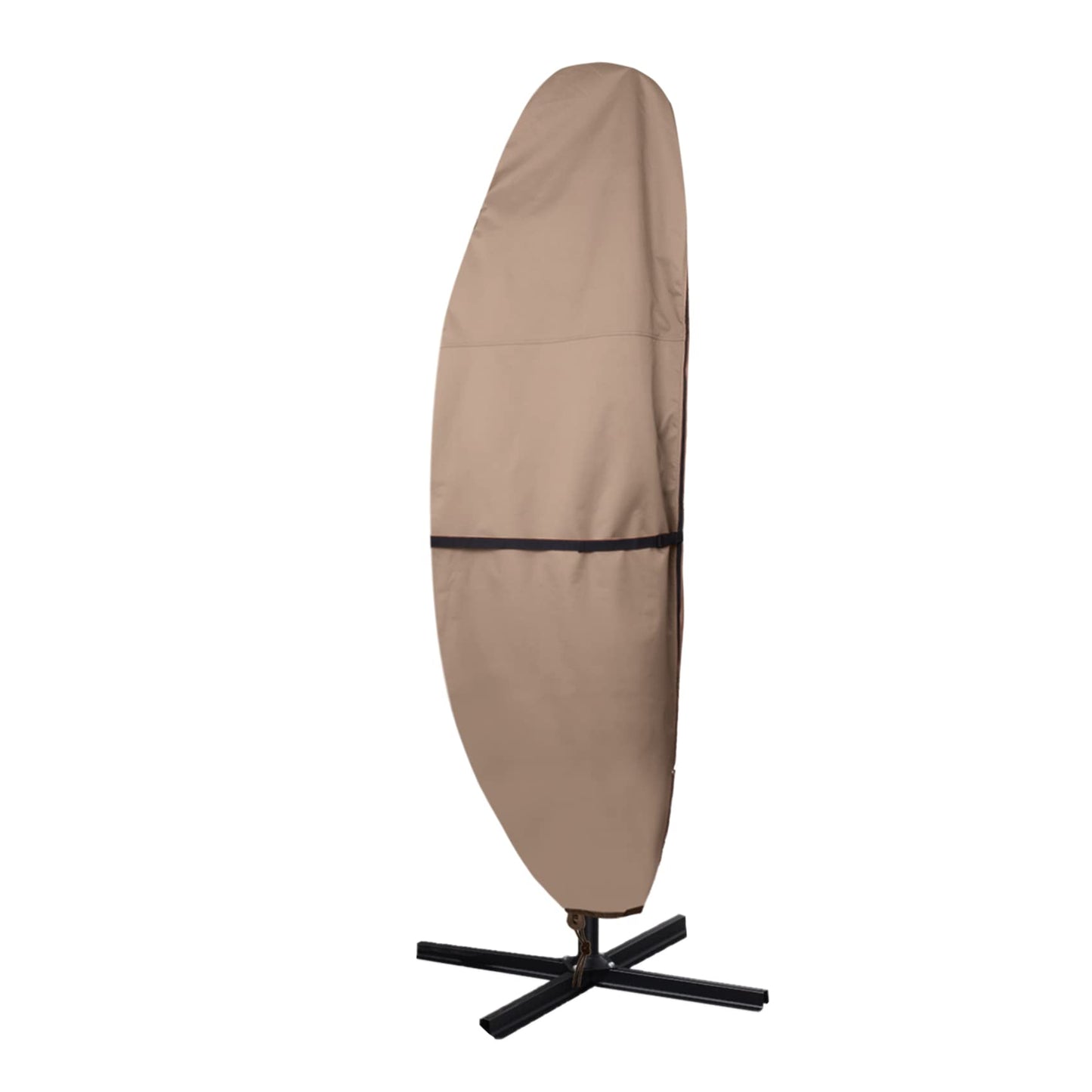 ULTCOVER Patio Parasol 600D Waterproof Outdoor Offset Banana Style Umbrella Cover - Fits Cantilever Offset Umbrella 12-14 Feet