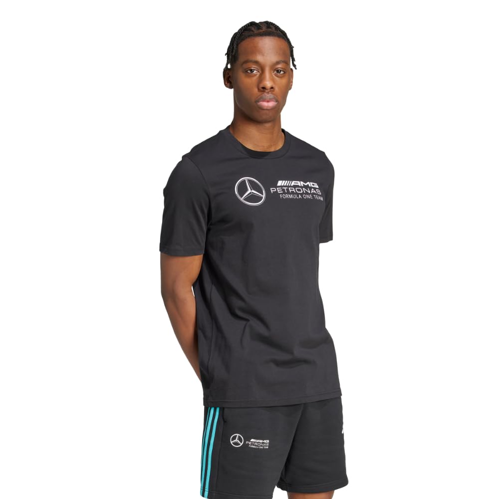 adidas Men's Mercedes - AMG Petronas Formula One Team Graphic T-Shirt, Black/White, Medium