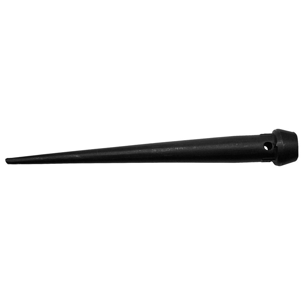 Klein Tools 3256TT Broad-Head Bull Pin, Forged, Heat-Treaded Steel with Black Finish and Tether Hole, 1-1/16-Inch