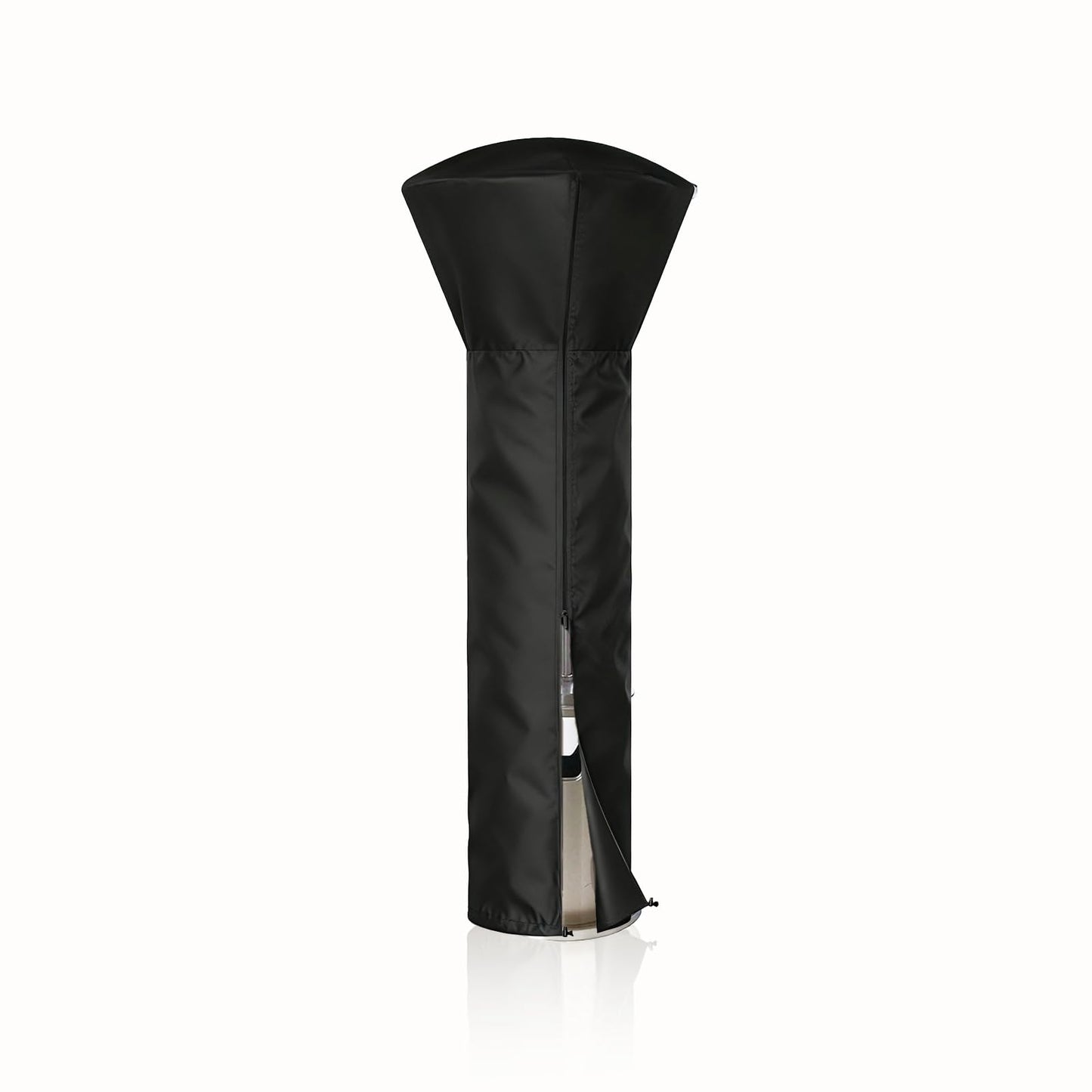 NCEDN Waterproof Patio Heater Cover - Upgraded 600D Oxford with PU Coating, Waterproof Zipper, Taped Seams, Drawstring Hem, Fits Outdoor Heaters for Patios, 89” Height 33” Dome 19” Base